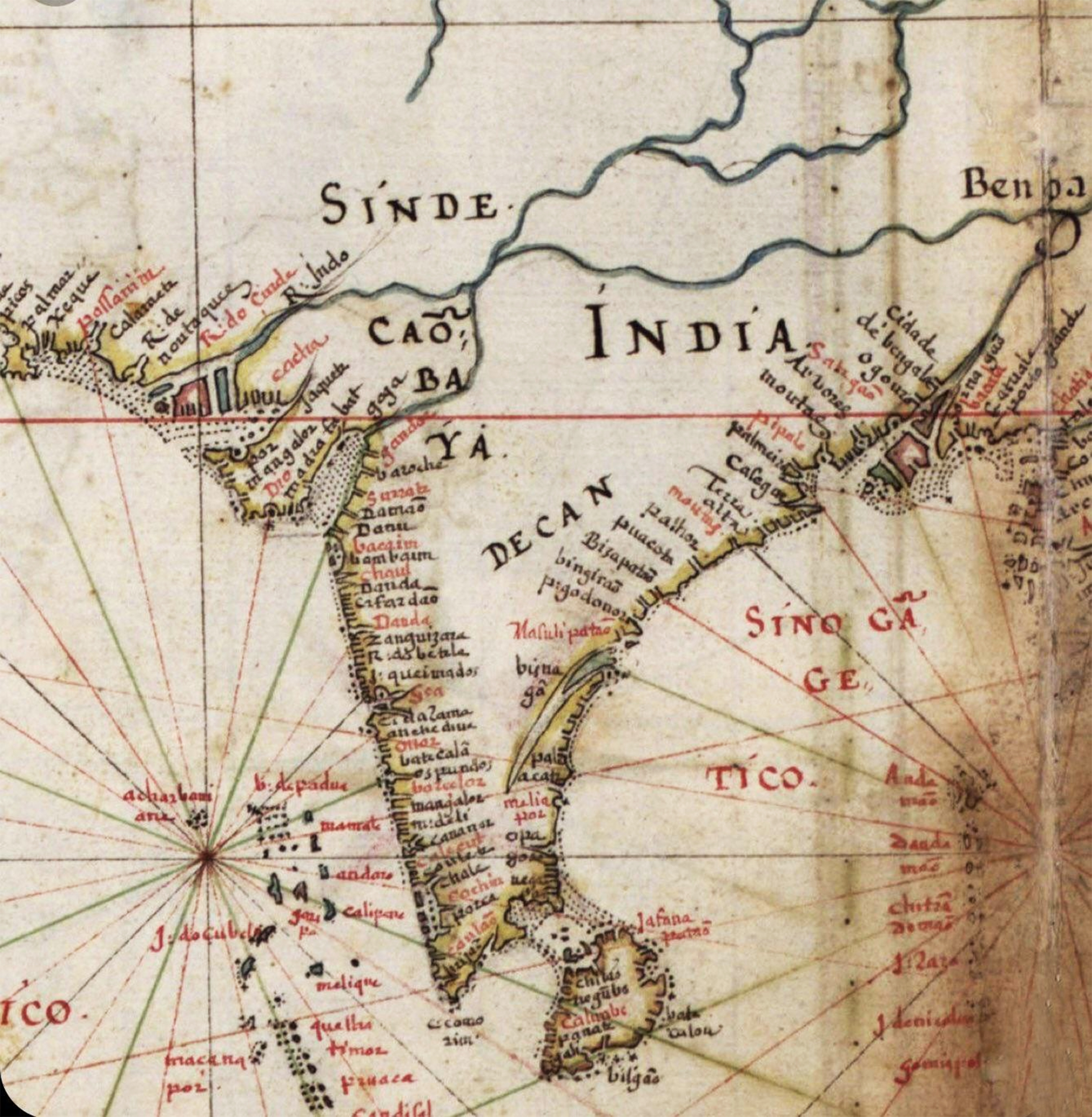 A 1630 Portuguese map shows much of what today is Pakistan as ‘Sinde’